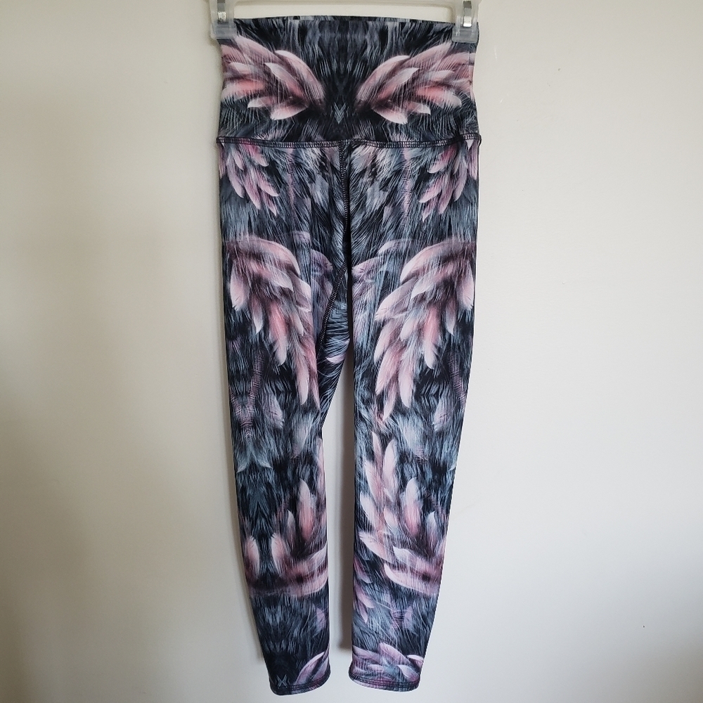 Evolution and Creation Feather Cropped Leggings